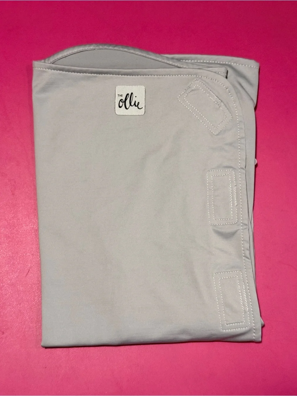 Ollie Swaddle Grey Adjustable Velcro Lightweight Easy Closure Unisex Gray Infant
